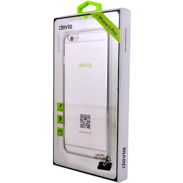 Husa Devia Carcasa Glimmer iPhone 6 Plus Silver (rama electroplacata)