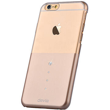 Husa Devia Carcasa Crystal Unique iPhone 6/6S Champagne Gold (Cristale Swarovski®)