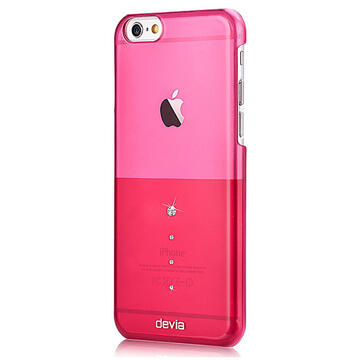 Husa Devia Carcasa Crystal Unique iPhone 6/6S Rose Pink (Cristale Swarovski®)