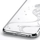 Husa Devia Carcasa Crystal Secret Garden iPhone 6/6S Silver (Cristale Swarovski®, electroplacat, protectie 360°)