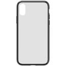 Husa Devia Carcasa Elegant Antishock iPhone XS Max Black (spate dur transparent, margini antishock slim)