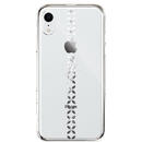 Husa Devia Carcasa Lucky Star iPhone XR Silver (cu cristale, electroplacat, protectie 360°)