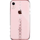 Husa Devia Carcasa Lucky Star iPhone XR Rose Gold (cu cristale, electroplacat, protectie 360°)