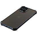 Husa Devia Husa Silicon Glitter Soft iPhone 12 Mini Gun Black (margini electroplacate, antishock)
