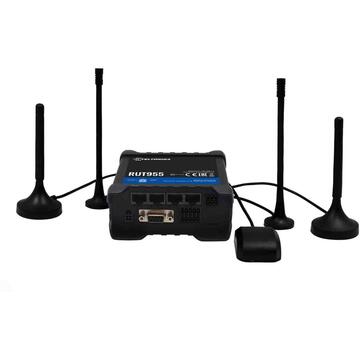 Router wireless TELTONIKA RUT955 wireless router Fast Ethernet 3G 4G Black