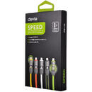Devia Cablu Speed 2 in 1 Lightning si MicroUSB Black 1m (sincronizare si incarcare)-T.Verde 0.1 lei/buc