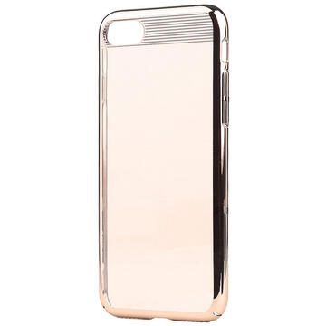 Husa Comma Carcasa Brightness iPhone SE 2020 / 8 / 7 Champagne Gold (electroplacat, protectie 360°)