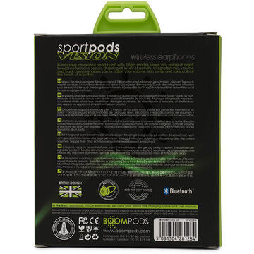 Boompods Sportpods Vision SPVGRN, green