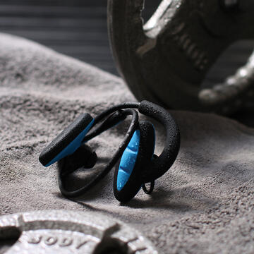 Boompods Sportpods2 in-ear bluetooth control tactil sweat resistant Black-Blue