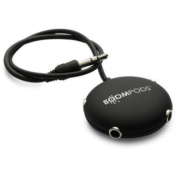 Boompods Splitter Audio Jack 3.5mm la 4xport Jack.3.5mm Black