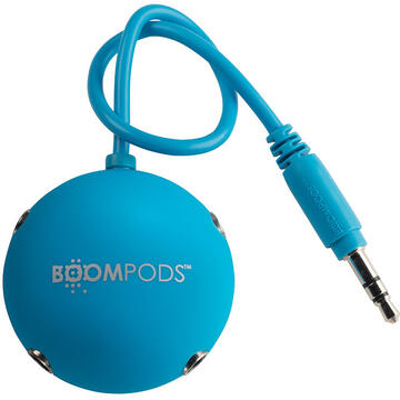 Boompods Splitter Audio Jack 3.5mm la 4xport Jack.3.5mm Blue