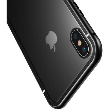 Husa Baseus Carcasa Magnetite iPhone XS Max Black (protectie 360° din 2 piese cu inchidere magnetica)
