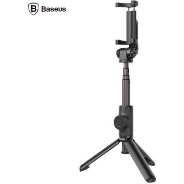 Baseus Suport Selfie Stick Lovely Black (Tripod Telescopic Cu Telecomanda, Bluetooth)