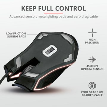 Mouse Trust GXT 160X Ture RGB Gaming Mouse