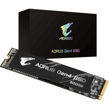 SSD Gigabyte AORUS 500GB, PCI Express 4.0 x4, M.2 2280