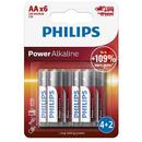 Philips BATERIE POWER ALKALINE LR6 AA BLISTER 6 BUC P