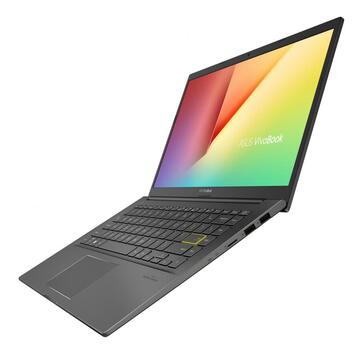 Notebook Ultrabook ASUS VivoBook K413FA-EB859, Intel Core i3-10110U, 14inch, RAM 8GB, SSD 512GB, Intel UHD Graphics 620, No OS, Indie Black