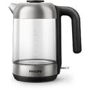 Fierbator Philips 5000 series HD9339/80 electric kettle 1.7 L 2200 W Black, Stainless steel, Transparent