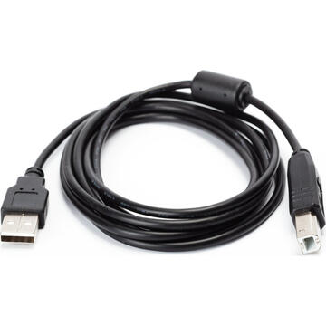 CABLU USB SPACER pt. imprimanta, USB 2.0 (T) la USB 2.0 Type-B (T), 1.8m, black, "SPC-USB-AMBM-6" 261904
