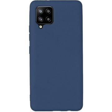 Husa Lemontti Husa Silicon Silky Samsung Galaxy A42 5G Albastru Inchis
