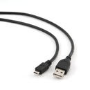 CABLU USB2.0 la Micro-USB  GEMBIRD  1m,  (AM/BM), black, "CCP-mUSB2-AMBM-1M"