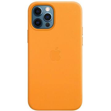 Husa Apple iPhone 12 / 12 Pro Leather Case MagSafe - California Poppy