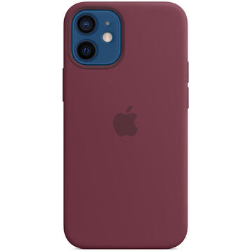 Husa Apple iPhone 12 mini Silicone Case with MagSafe - Plum