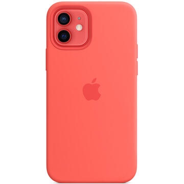 Husa Apple iPhone 12/12 Pro Silicone Case with MagSafe - Pink Citrus