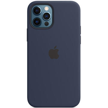 Husa Apple iPhone 12/12 Pro Silicone Case with MagSafe - Deep Navy