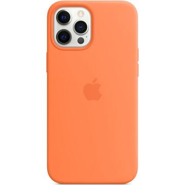 Husa Apple iPhone 12 Pro Max Silicone Case with MagSafe - Kumquat