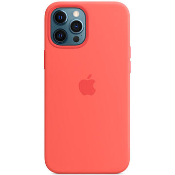 Husa Apple iPhone 12 Pro Max Silicone Case with MagSafe - Pink Citrus