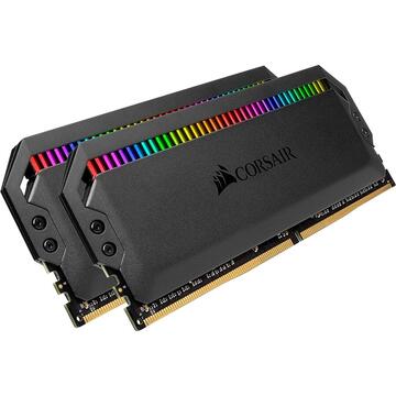 Memorie Corsair DDR4 - 64 GB -3600 - CL - 18 - Dual Kit, Dominator Platinum RGB (black, CMT64GX4M2C3600C18)
