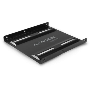 AXAGON Adaptor din Aluminiu pentru montarea unui SSD/HDD de 2,5 Inch in slot de 3,5 Inch, RHD-125B, Negru