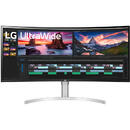 Monitor LED LG 38WN95C-W 38" 3840 x 1600 UWQHD+ 144Hz  HDR10, AMD Free-Sync