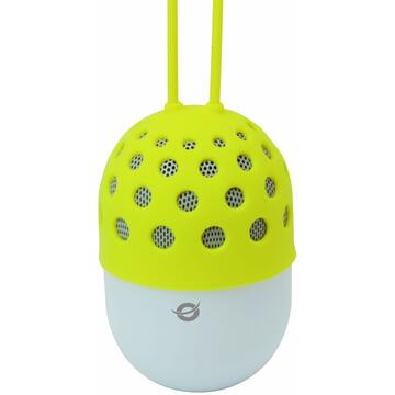 Boxa portabila Conceptronic Wireless waterproof Bluetooth LED Speaker yellow