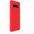 Husa Lemontti Husa Liquid Silicon Samsung Galaxy S10 G973 Red (protectie 360°, material fin, captusit cu microfibra)