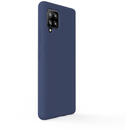 Husa Lemontti Husa Liquid Silicon Samsung Galaxy A42 5G Dark Blue (protectie 360°, material fin, captusit cu microfibra)