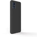 Husa Lemontti Husa Liquid Silicon Samsung Galaxy A51 Black (protectie 360°, material fin, captusit cu microfibra)