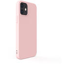 Husa Lemontti Husa Silicon Soft Slim iPhone 12 Mini Pink Sand (material mat si fin, captusit cu microfibra)