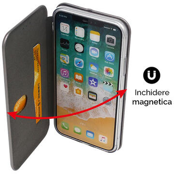 Husa Lemontti Husa Book Velo Samsung Galaxy A51 Negru (inchidere magnetica)