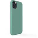 Husa Lemontti Husa Liquid Silicon iPhone 11 Pro Max Forest Green (protectie 360°, material fin, captusit cu microfibra)