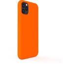 Husa Lemontti Husa Liquid Silicon iPhone 11 Pro Orange (protectie 360°, material fin, captusit cu microfibra)