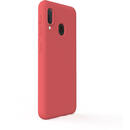 Husa Lemontti Husa Silicon Soft Slim Samsung Galaxy A20e Santa Red (material mat si fin, captusit cu microfibra)
