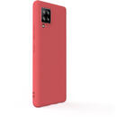 Husa Lemontti Husa Silicon Soft Slim Samsung Galaxy A42 Santa Red (material mat si fin, captusit cu microfibra)