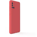 Husa Lemontti Husa Silicon Soft Slim Samsung Galaxy A51 Santa Red (material mat si fin, captusit cu microfibra)