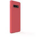 Husa Lemontti Husa Silicon Soft Slim Samsung Galaxy S10 Plus G975 Santa Red (material mat si fin, captusit cu microfibra)