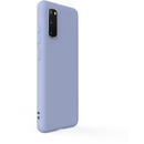 Husa Lemontti Husa Silicon Soft Slim Samsung Galaxy S20 Lavender Gray (material mat si fin, captusit cu microfibra)