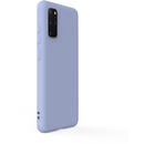 Husa Lemontti Husa Silicon Soft Slim Samsung Galaxy S20 Plus Lavender Gray (material mat si fin, captusit cu microfibra)