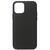 Husa Lemontti Husa Liquid Silicon iPhone 12 / 12 Pro MagSafe Black (material fin, captusit cu microfibra)