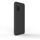 Husa Lemontti Husa Silicon Soft Slim Samsung Galaxy A02s Black (material mat si fin, captusit cu microfibra)